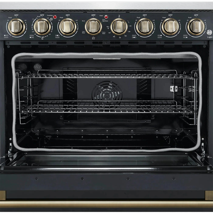 FORNO Paolo 36" Electric Range FFSEL6011-36BLK09K