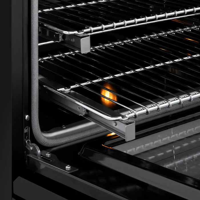 ZLINE 24" Paramount Induction Range, Cooktop, Electric Convection Oven, Accents SINRBZ-2409K