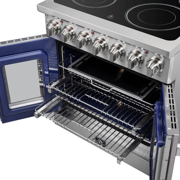 FORNO Massimo 30" French Door Electric Range FFSEL6955-3009K