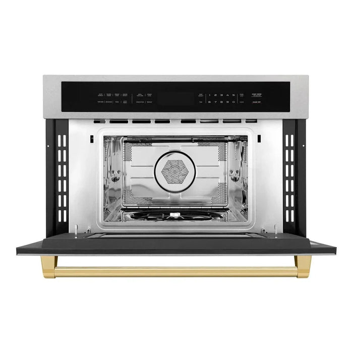 ZLINE 30” Convection Microwave, Stainless Steel, Gold MWOZ-30-SS-G09K