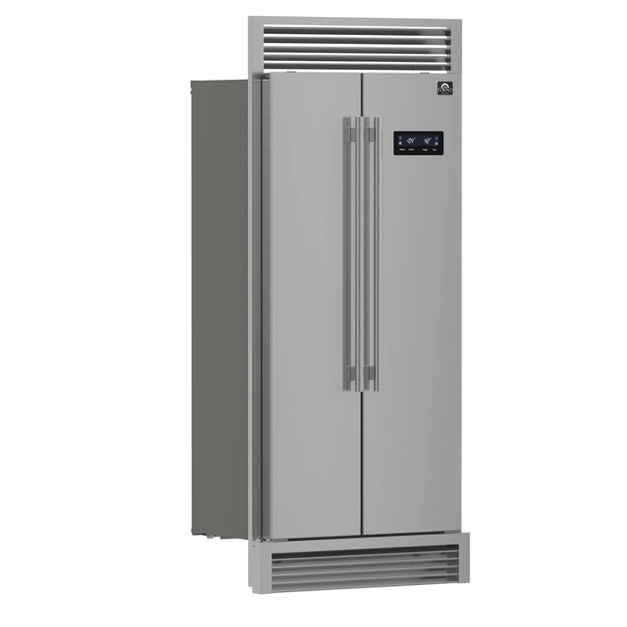 FORNO Salerno 37" Side-by-Side Built-In Refrigerator FFRBI1805-37SG09K