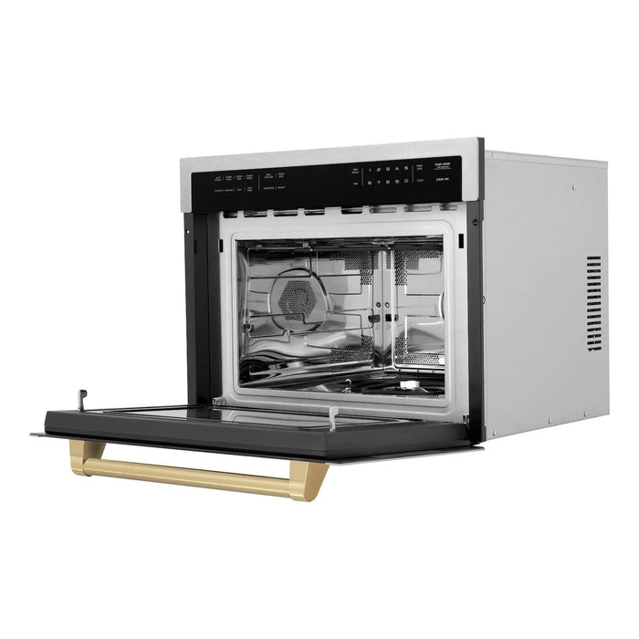 ZLINE 24” Convection Microwave, Stainless Steel, Bronze MWOZ-24-SS-CB09K
