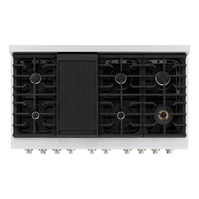 ZLINE 48"Paramount Dual Fuel Range Stainless Steel, SDR4809K