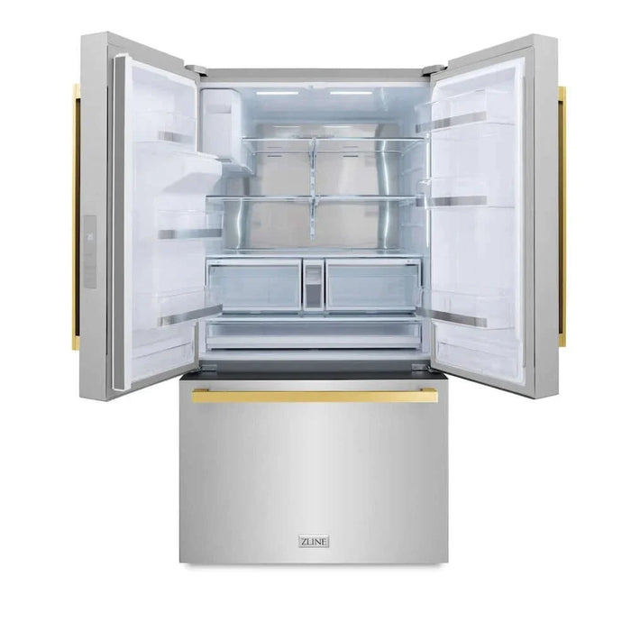 ZLINE 36" Refrigerator, Water, Ice Dispenser, Fingerprint Resistant, RSMZ-W-36-FG09K