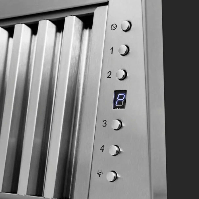 ZLINE Wooden Wall Mount Range Hood in Rustic Black Finish 355CC-3009K