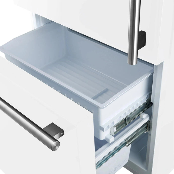 FORNO Espresso Milano 31" Left Swing Refrigerator FFFFD1786-31WHT09K