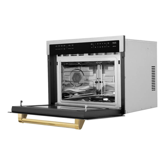 ZLINE 24” Convection Microwave, Stainless Steel, Gold MWOZ-24-SS-G09K