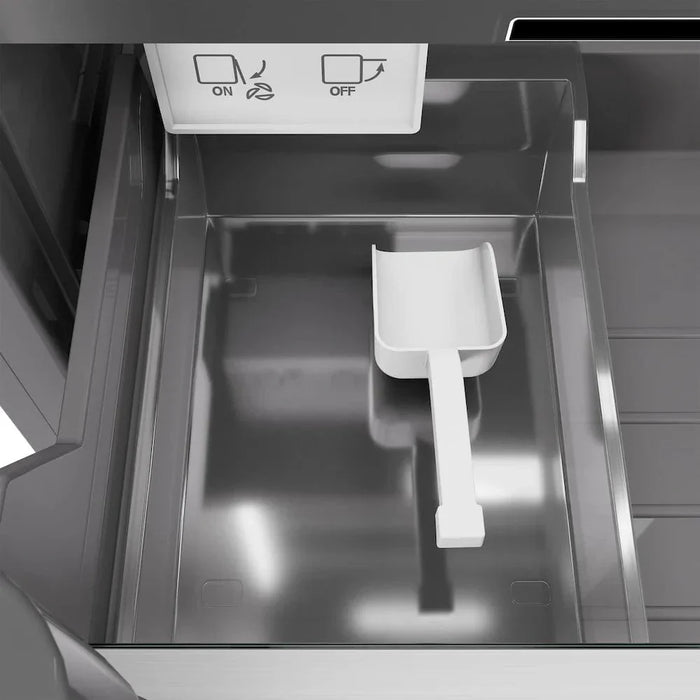 ZLINE 18" Right Hinge Column Freezer DuraSnow® Stainless Steel, Graphite Gray Interior Champagne Bronze RCFVRZ-SN-18-CB09K