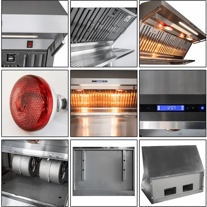 Forno Savona - 36" Wall Mount Range Hood & Back Splash FRHWM5029-3609K