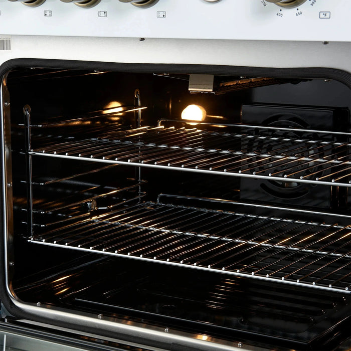 FORNO Marco 30" Gas on Gas Range FFSGS6277-30WHT09K