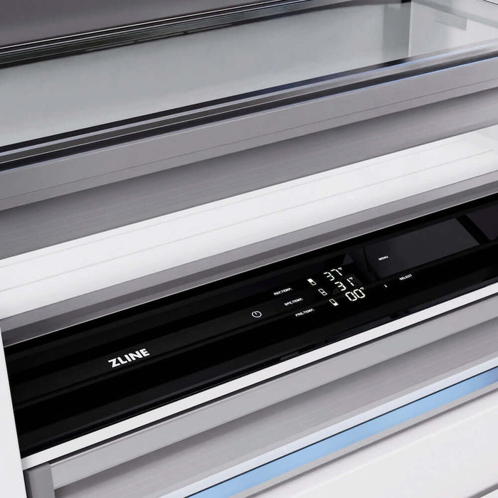ZLINE 36" Built-In Bottom Freezer Refrigerator,Water Dispenser, Ice Maker, RBIT-304-3609K