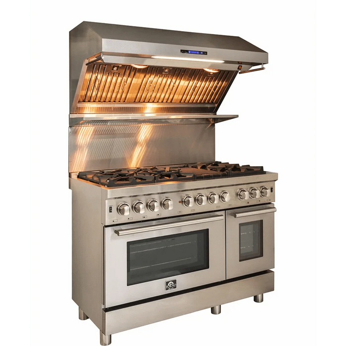 Forno Savona - 48" Wall Mount Range Hood & Back Splash FRHWM5029-4809K