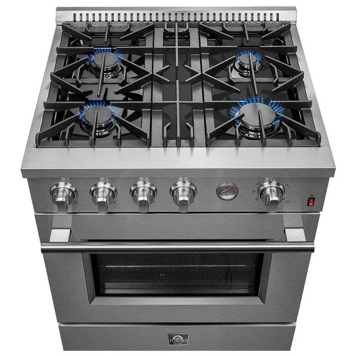FORNO Marco 30" Gas on Gas Range FFSGS6277-3009K