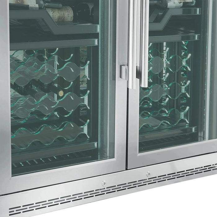 FORNO Abruzzo 48" 102 Bottle Dual Zone Wine Cooler FWCDR6610-48S09K