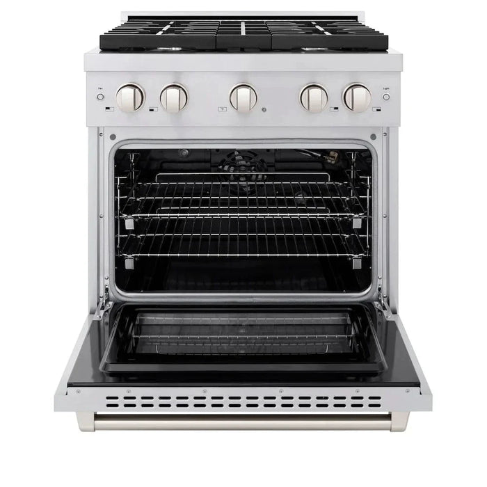 ZLINE 30"Paramount Dual Fuel Range Stainless Steel, SDR3009K