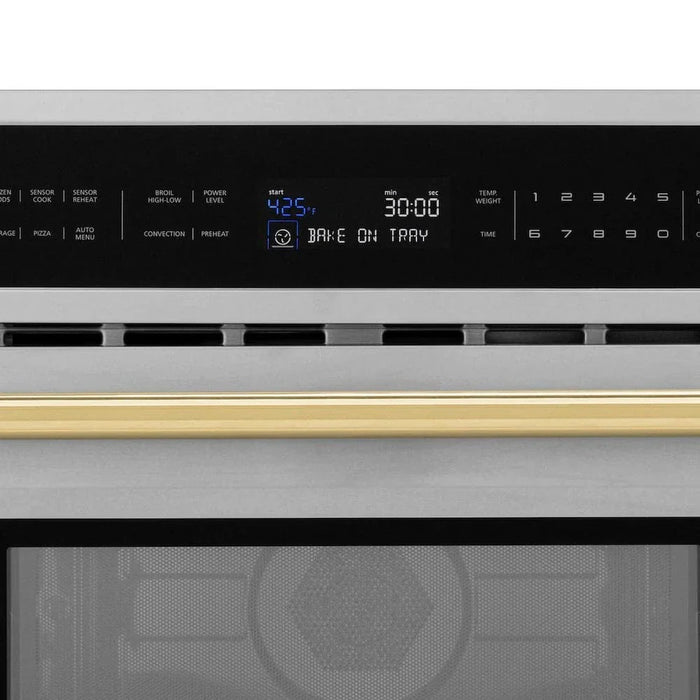 ZLINE 30” Convection Microwave, Stainless Steel, Gold MWOZ-30-G09K
