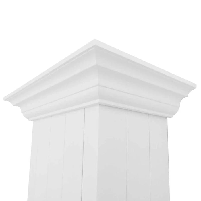 ZLINE 30" Wooded Shiplap Bright White Finish Wall Range Hood KPWW-3009K