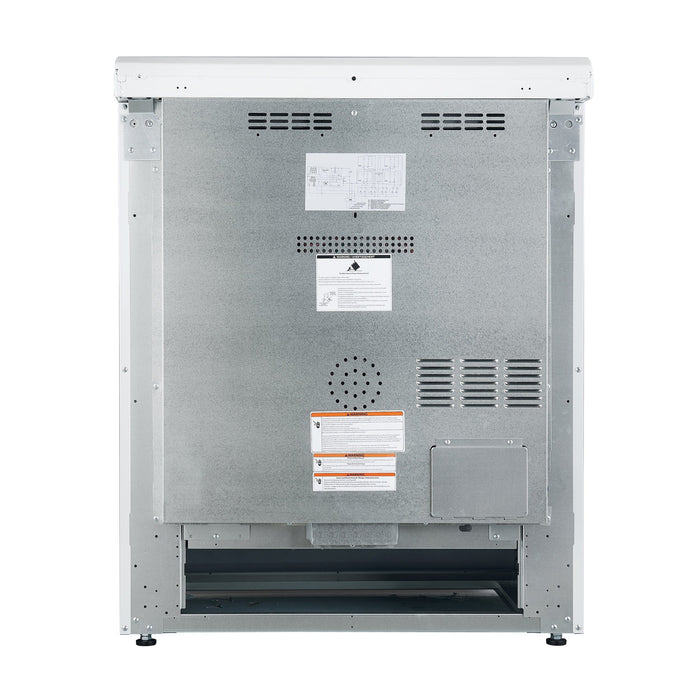 FORNO Espresso Leonardo 30" Electric Range, FFSEL6012-30WHT09K