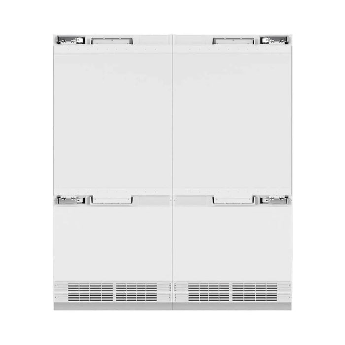 ZLINE 72" Panel Ready Built-In Bottom Freezer Refrigerator,Water Dispenser, Ice Maker, Matte Black RBITZ-72-MB09K