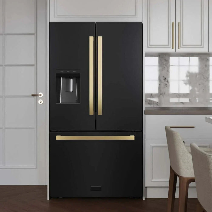 ZLINE 36" Refrigerator, Water, Ice Dispenser, Fingerprint Resistant, RSMZ-W-36-BS-FG09K
