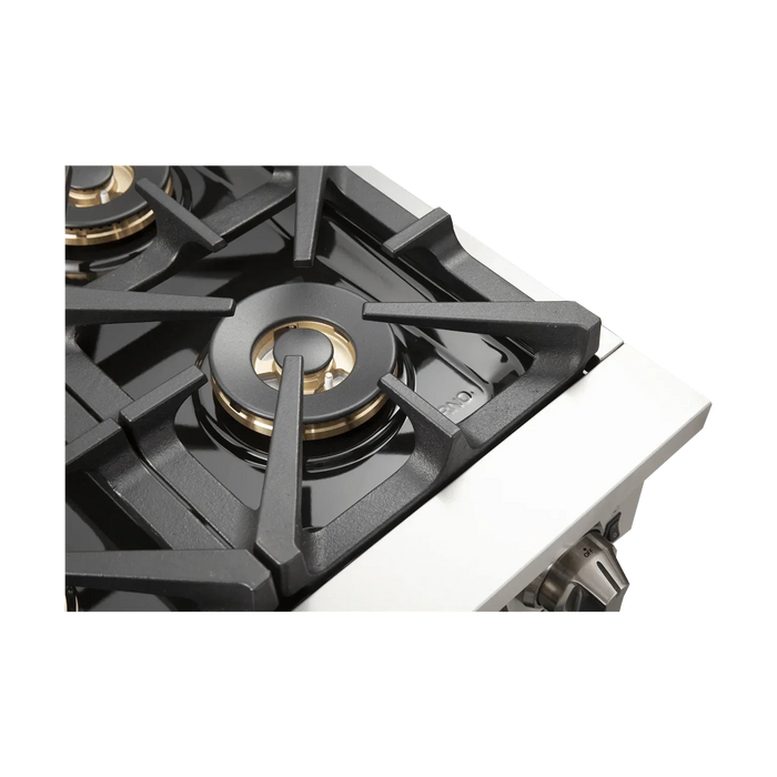 FORNO Capriasca 36" Gas on Gas Range FFSGS6260-36BLK09K