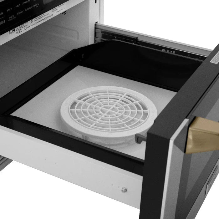 ZLINE 24" Microwave Drawer, Stainless Steel, Bronze MWDZ-1-H-CB09K
