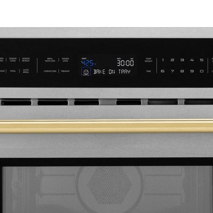 ZLINE 30” Convection Microwave, Stainless Steel, Gold MWOZ-30-SS-G09K