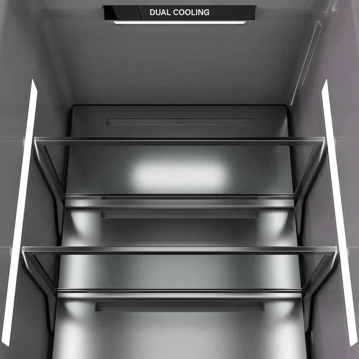 ZLINE 30" Panel Ready Column Refrigerator, Graphite Gray Interior Matte Black RBCRVZ-30-MB09K