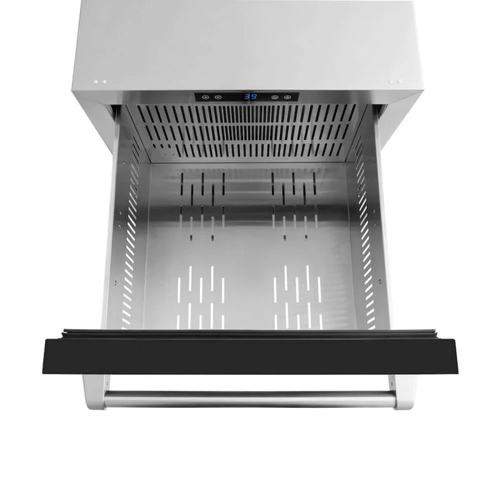 ZLINE 24" Touchstone 168 Can Outdoor-Rated Dual Refrigerator Drawer09K
