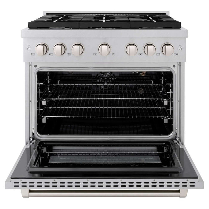 ZLINE 36"Gas Range, Convection Gas Oven , DuraSnow® Stainless Steel, SGRS-3609K