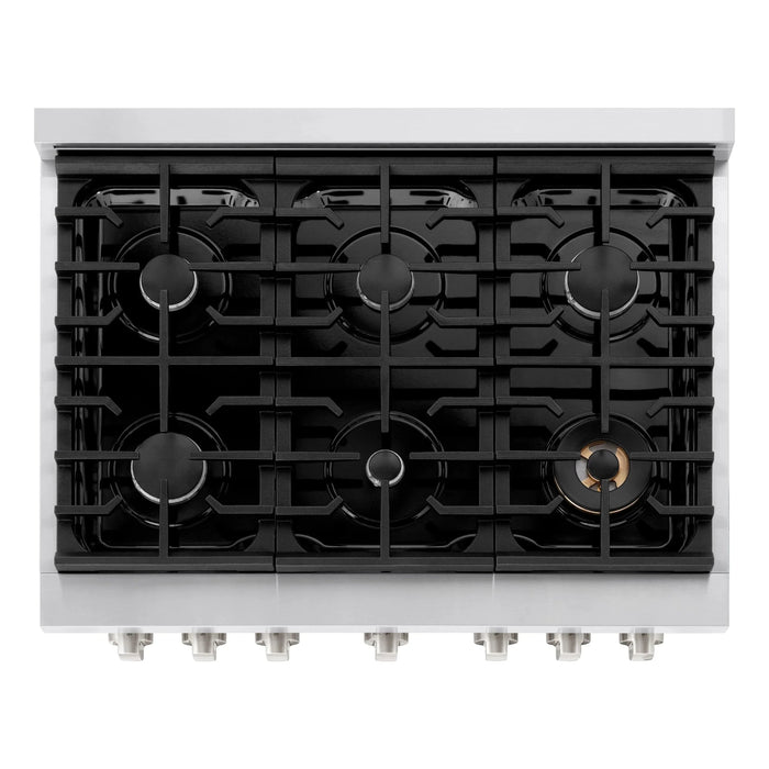 ZLINE 36"Paramount Dual Fuel Range Stainless Steel, SDR3609K