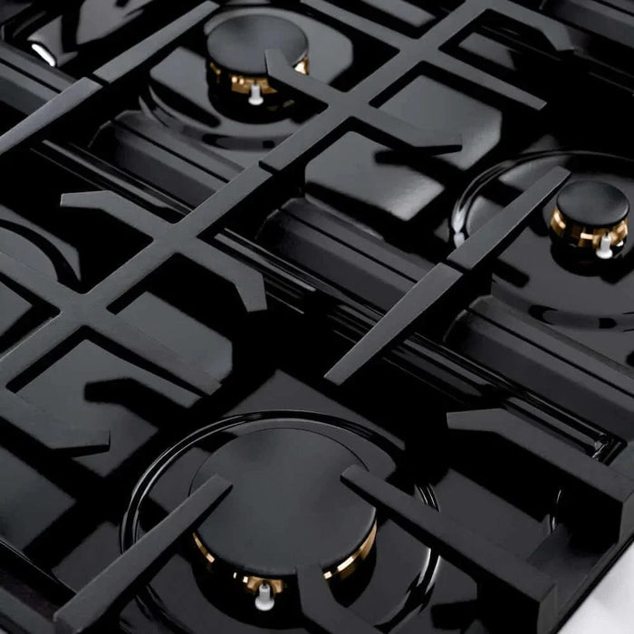 ZLINE 36" Dual Fuel Range, Gas Cooktop, Electric Convection Oven Stainless Steel, CDR-BR-3609K