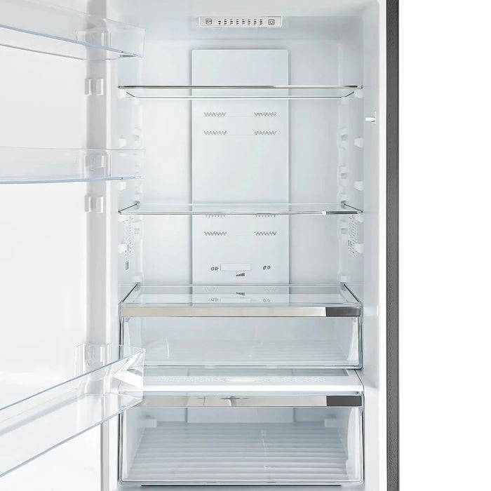 Forno Guardia 46.8"Side-by-Side Bottom Freezer Refrigerator in Stainless Steel FFFFD1778-4809K