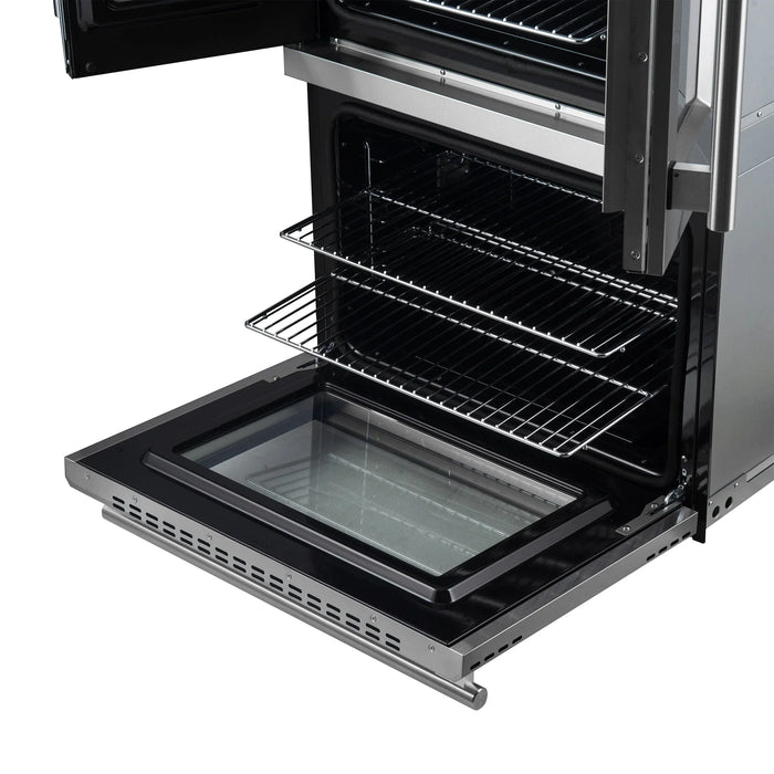 Forno 30"French Door Double Electric Wall Oven, Air Fry, Self-Clean, Sous Vide, FBOEL1340-3009K