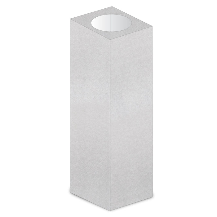 ZLINE 61" Snow Finished Stainless Steel Chimney Extension For Ceilings Up To 12.5 Ft. (8GL14iS-E) - Farmhouse Kitchen and Bath