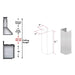 ZLINE 61" Snow Finished Stainless Chimney Extension, For Ceilings Up To 12.5', 8KL3S-E - Farmhouse Kitchen and Bath