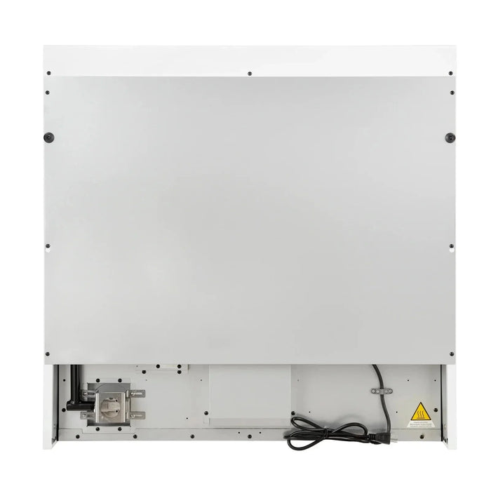 Forno Antico 36" Gas Range 6 Gas Burner Cooktop, Gas Convection Oven White, Antique Brass Trim, FFSGS6219-36WHT09K