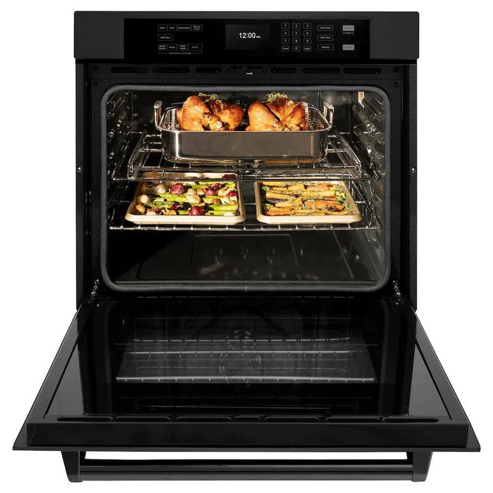 ZLINE 30" Oven WASB-30 & Microwave MWO-24-BS Bundle09K