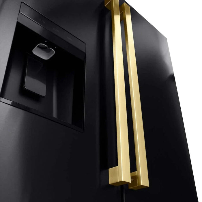 ZLINE 36" Refrigerator, Water, Ice Dispenser, Fingerprint Resistant, RSMZ-W-36-BS-FG09K