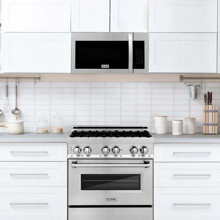 ZLINE 30 " Recirculating Over-the-Range Convection Microwave Oven Charcoal Filters Stainless Steel MWO-OTRCF-3009K