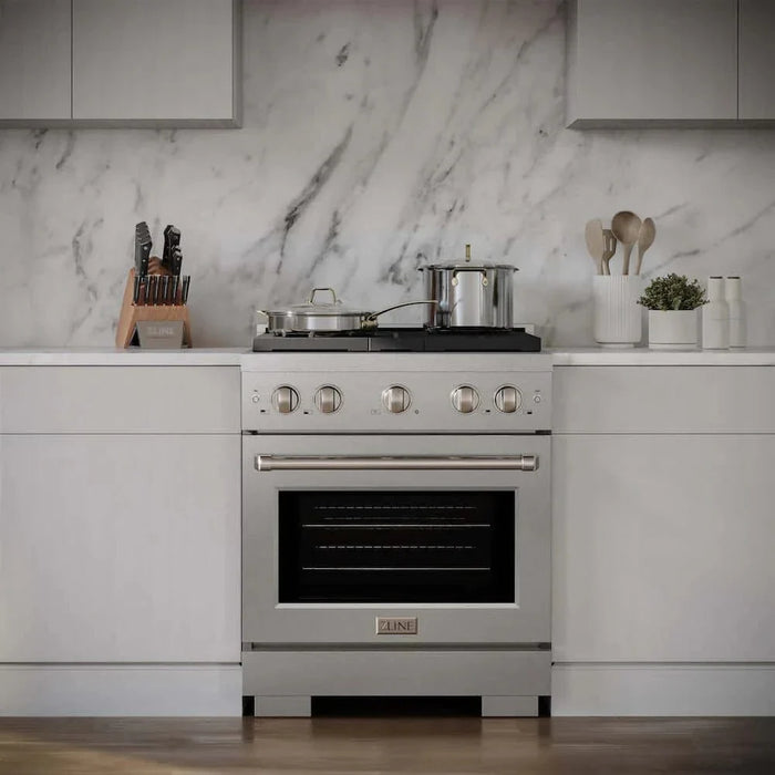 ZLINE 30"Gas Range, Convection Gas Oven , DuraSnow® Stainless Steel, SGRS-3009K