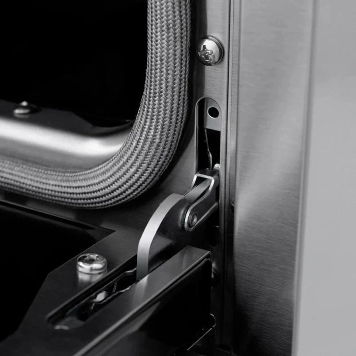 ZLINE 30"Paramount Dual Fuel Range White Matte Matte Black SDRZ-WM-30-MB09K