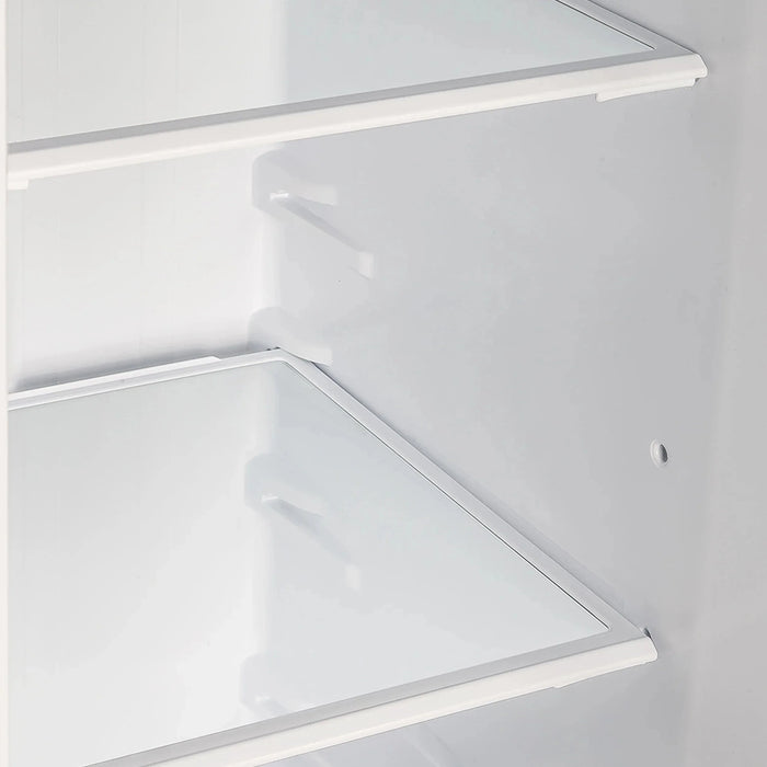 FORNO Espresso Salerno 33" Refrigerator White Antique Brass Handles FFRBI1805-33WHT09K