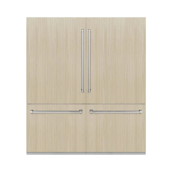 ZLINE 72" Panel Ready Built-In Bottom Freezer Refrigerator,Water Dispenser, Ice Maker, RBIT-7209K