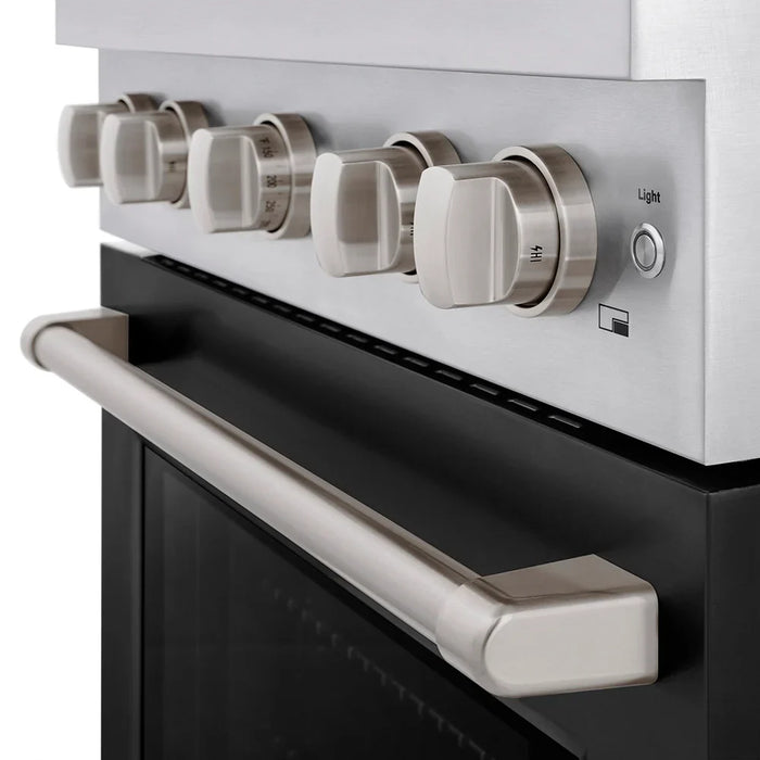 ZLINE 30" Paramount Dual Fuel Range DuoPro™ Cooktop, Electric Convection Oven PSDRS-BLM-3009K