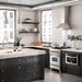 DISCONTINUED-ZLINE 24" Professional Dual Fuel Range, Black Matte door, RA-BLM-24 - Farmhouse Kitchen and Bath