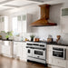 ZLINE 48" Autograph Edition, Gas Range, Black Accents, RGZ-48-MB - Farmhouse Kitchen and Bath
