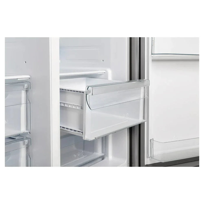 Forno Salerno - 36 in. Side by Side Refrigerator with External Water and Ice Dispenser FFRBI1844-40SG Forno