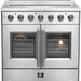 Forno Galiano 36 in. French Door Freestanding All Electric Range, Stainless Steel, FFSEL6917-36 Forno