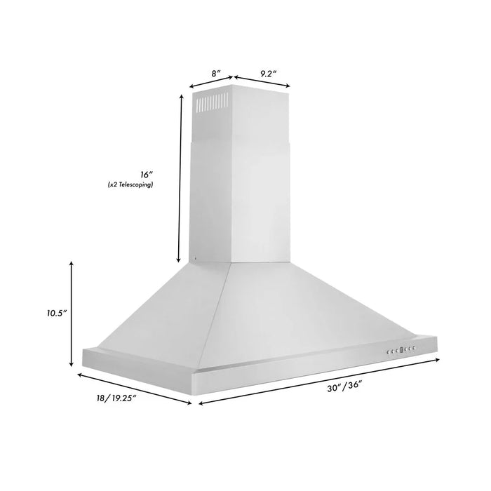 ZLINE 36" Bundle Range RA-BG-36 & Range Hood KB-36, 2KP-RABGRH3609K